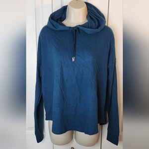 NWT Size Small Victorias Secret Pink Casual Blue Hooded Pullover Hoodie